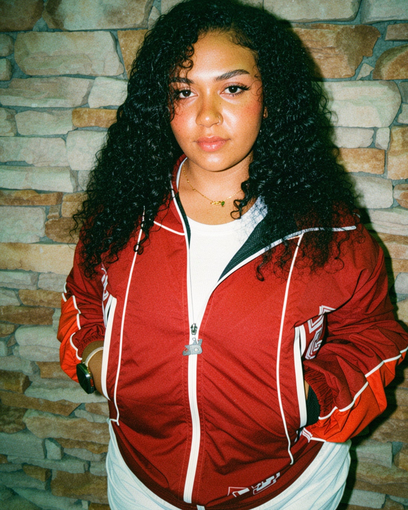 2 Tone Burnt Orange Nylon Set