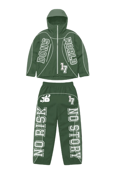 2 Tone Olive Green Nylon Reflective set