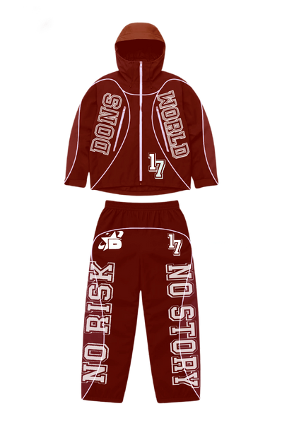 2 Tone Red Nylon Reflective Set
