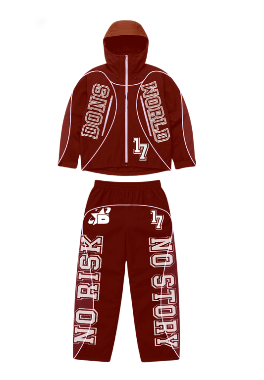 2 Tone Red Nylon Reflective Set