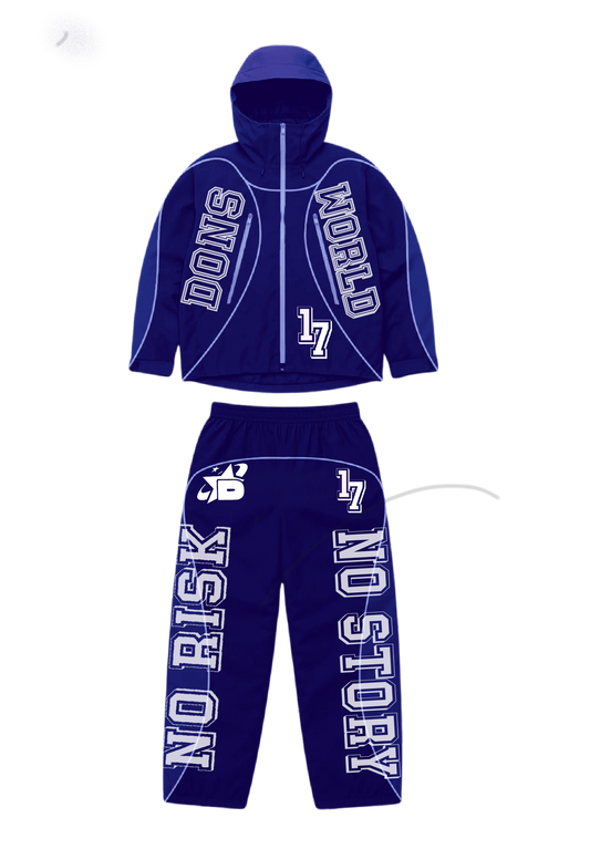2 Tone Royal Blue Nylon Reflective Set